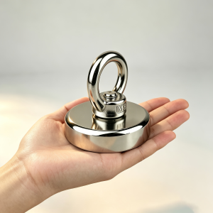 Single-Sided Fishing Magnet | M8 Eyelet & Protective Steel Shell